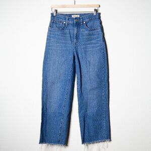Madewell Perfect Vintage Wide-Leg Jean (Size 27, Cropped)
